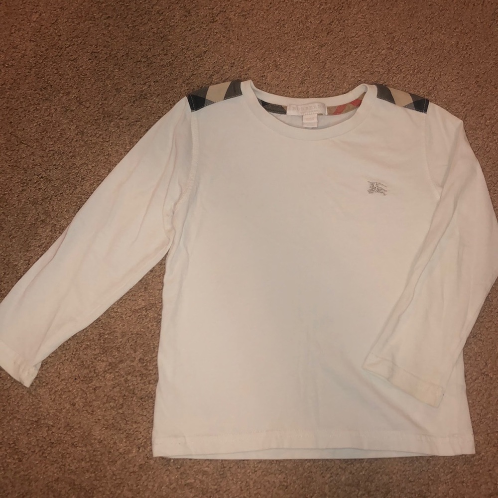 Burberry kids size 4 long sleeve top.